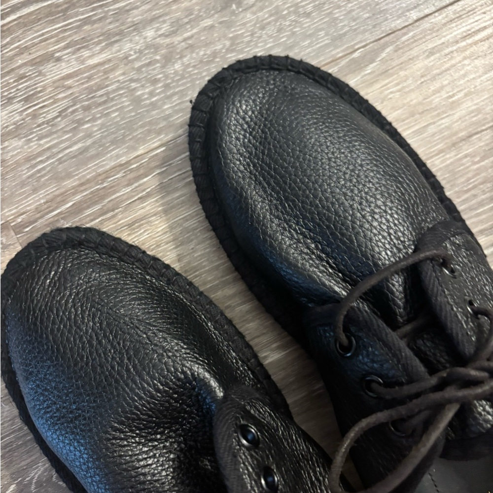 Saint Laurent Black Leather Men's Shoes Sz 40 EU Sz 7 US New - Picture 6 of 16